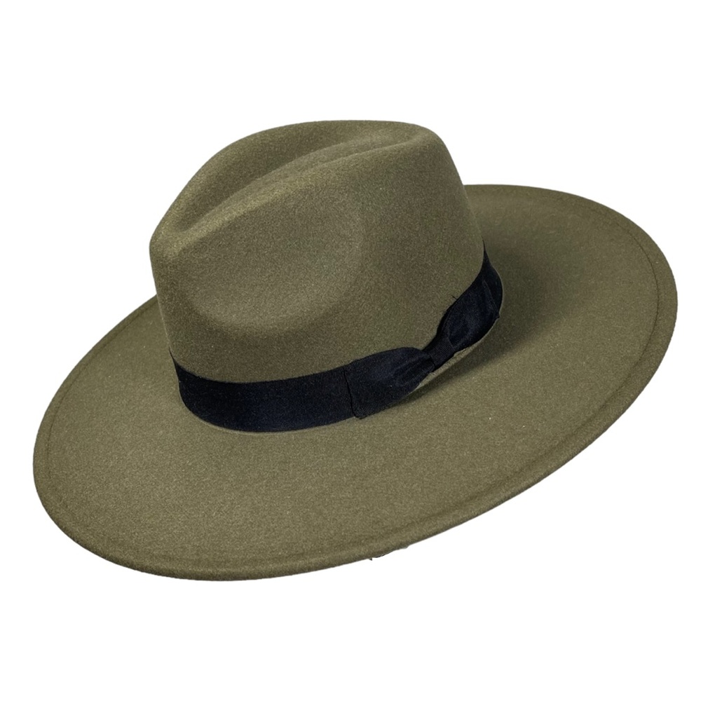 Wink Wink Accessories Bohemian Western Fedora Felt Boater Hat NWT